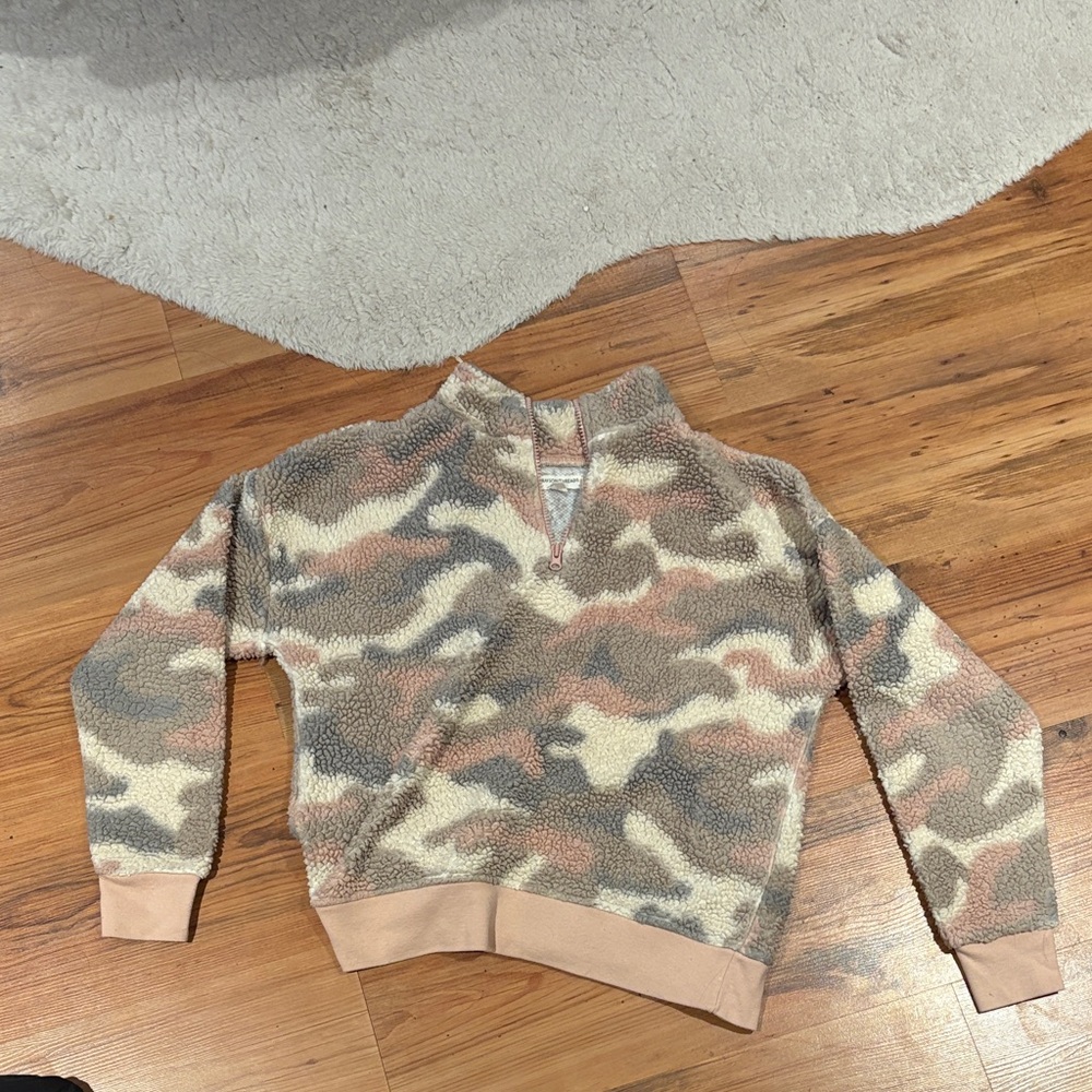 Grayson Threads Camouflage Sweater - pink camo Sherpa style